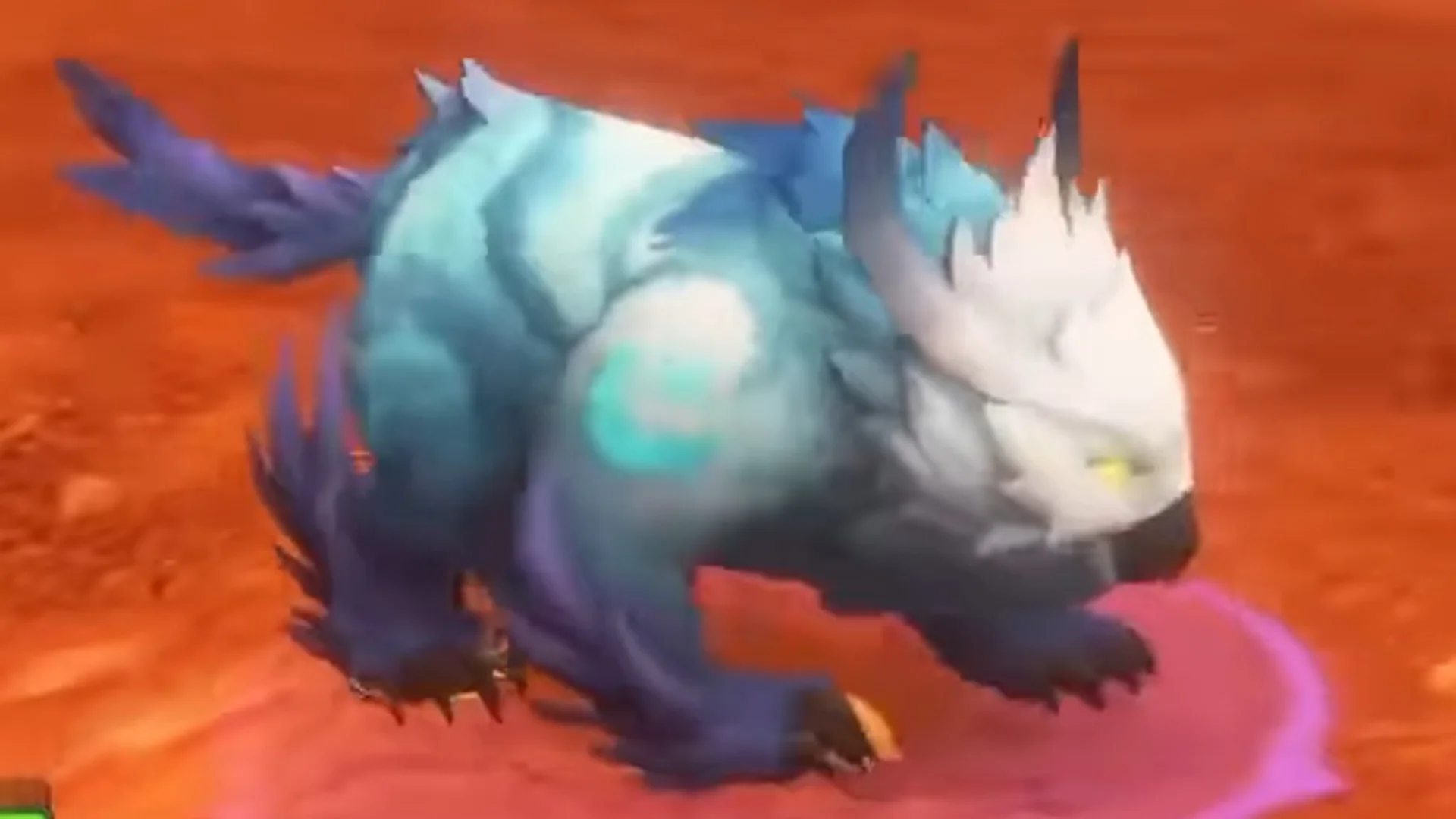 Skyborne Druid Bear Form, a hulking blue and white elemental-furred bear