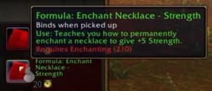Enchant Necklace - Strength: Bolsters physical might through an enchanted amulet.