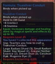 Truesilver Conduit: A metallic off-hand focusing raw magical throughput.