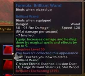 Brilliant Wand: A refined magical wand emitting a steady, focused beam of arcane energy.