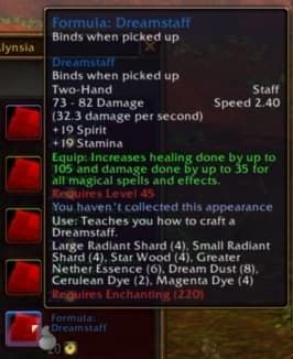 Dreamstaff: A mystic two-hander imbued with deep, restful magic.