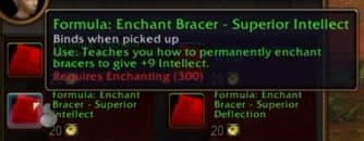 Enchant Bracer - Superior Intellect: Substantially boosts the wearer's mental pool.