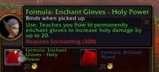 Enchant Gloves - Holy Power: Increases the potency of holy spells.