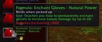 Enchant Gloves - Natural Power: Enhances nature-based damage output.