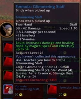 Glimmering Staff: Shimmers with ambient enchantments, boosting raw spell power.