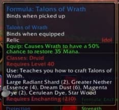 Talons of Wrath: An aggressive Relic crafted to sharpen offensive combat forms.