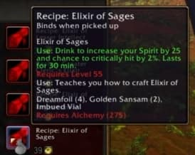 Elixir of Sages: Combines intelligence and spirit upgrades into a single elixir.
