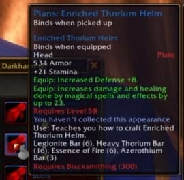 Enriched Thorium Helm: A heavily reinforced plate helmet providing solid defensive wards.