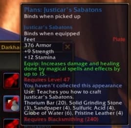 Justicar's Sabatons: Heavy plate pieces that balance offensive power with defensive stability.