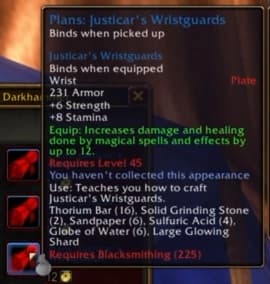 Justicar's Wristguards: Imposing plate components built for holy crusaders.