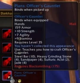 Officer's Gauntlet: Pure stat-focused equipment for optimal physical output.