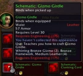 Gizmo Girdle: A snug waistpiece fitted with empty gear slots and toggles.