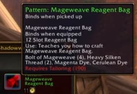 A handy medium-sized container dedicated specifically to storing crafting reagents.